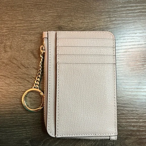 Kate Spade Stone Grey Leather Card Holder - Picture 2 of 7